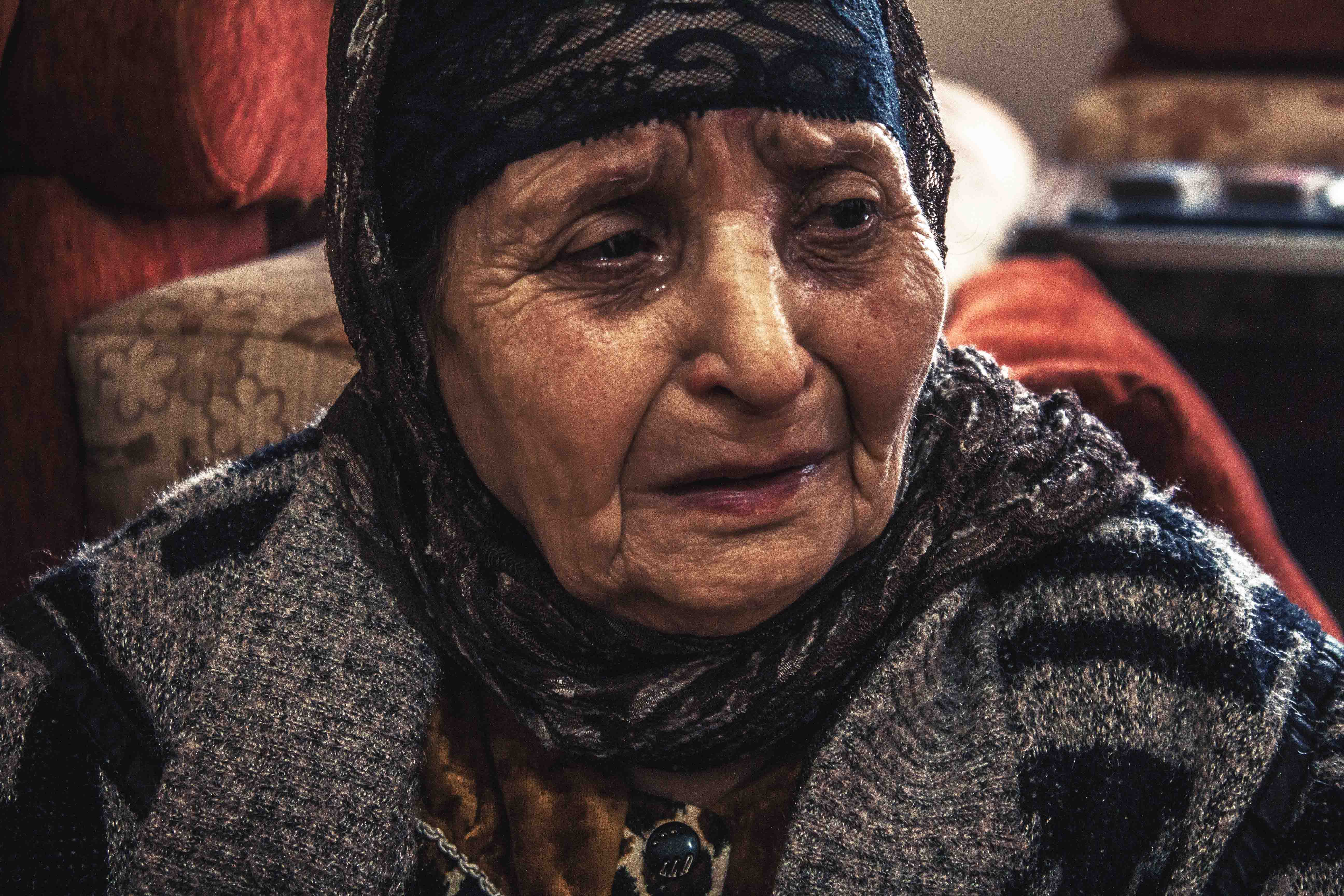 Warda, 85, is a Syrian refugee living in Lebanon.