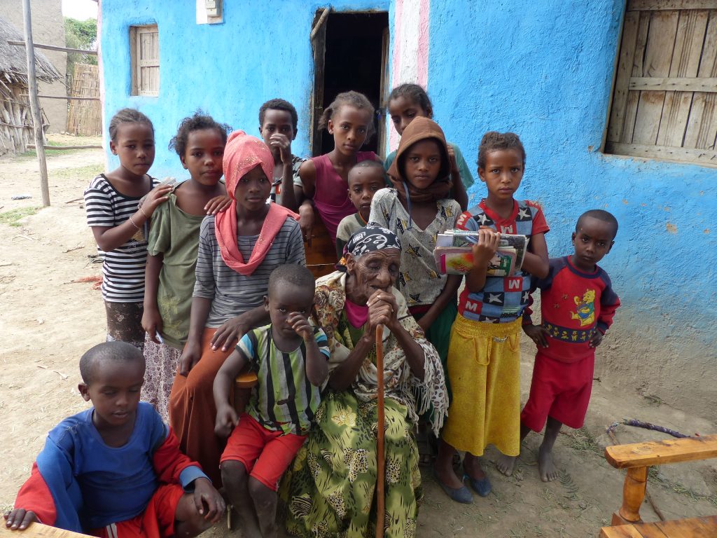 Bera and her family in Ethiopia 
